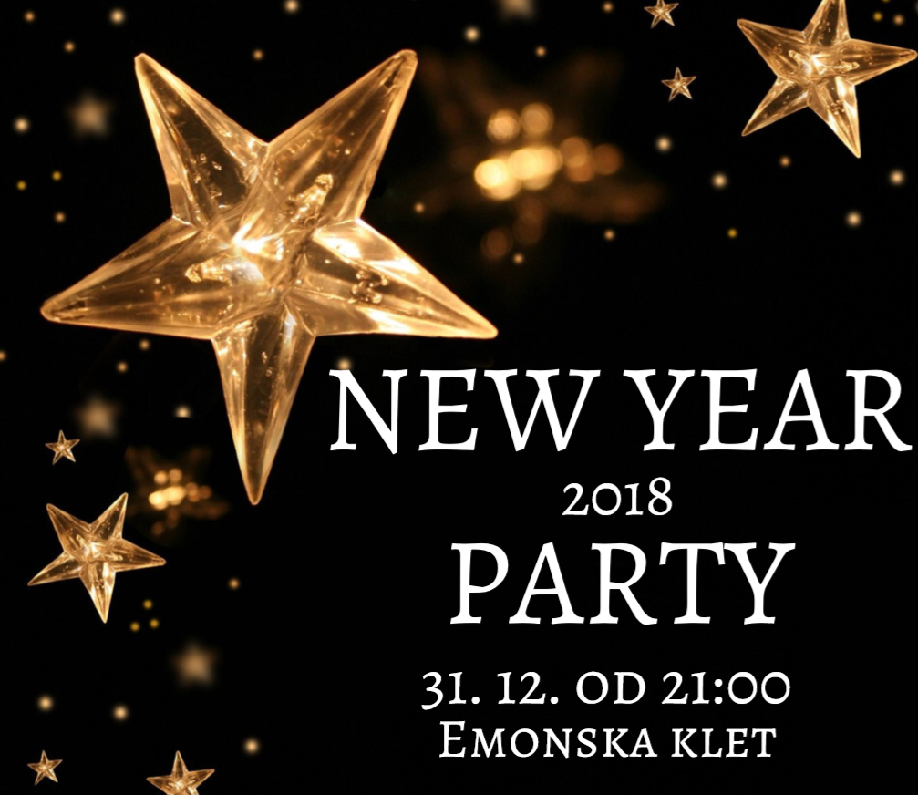 NYE PARTY 2018 v centru Ljubljane; Emonska klet