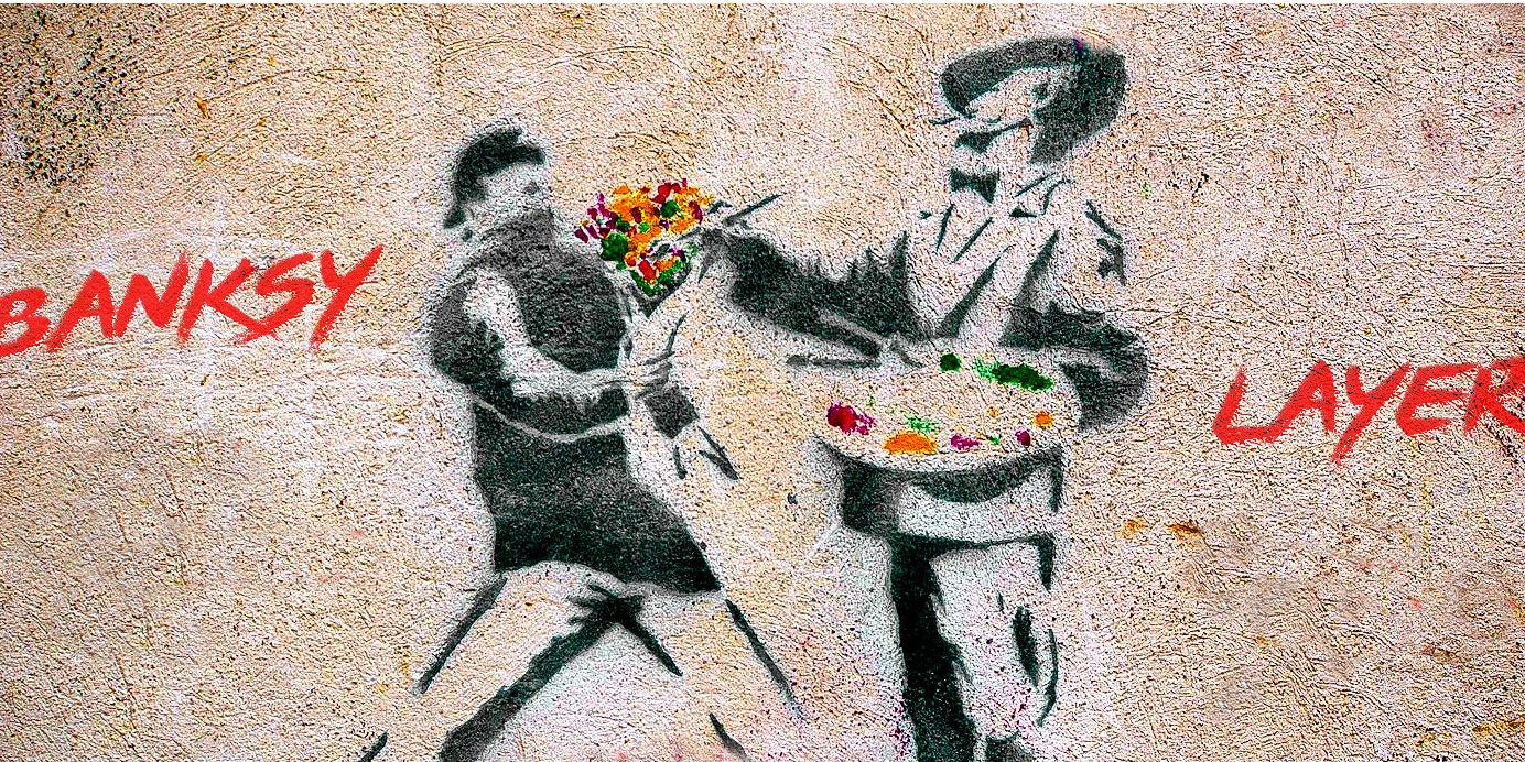 Banksy, Thank You For The Flowers