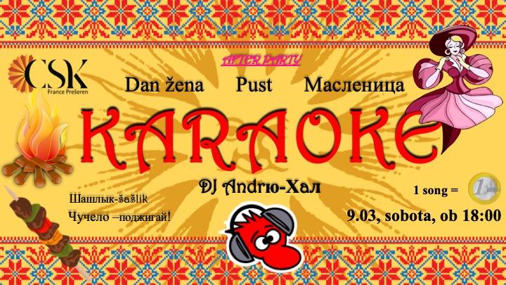 Karaoke (After Dan žena, pust, Maslenica)