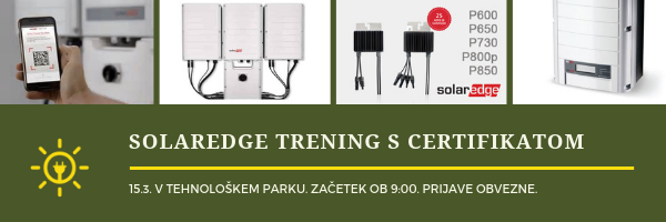 SolarEdge trening s certifikatom