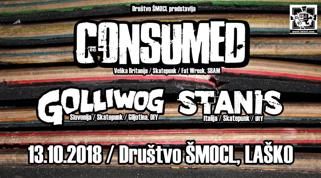 CONSUMED, Golliwog, Stanis (Punk Rock Holiday afterparty)